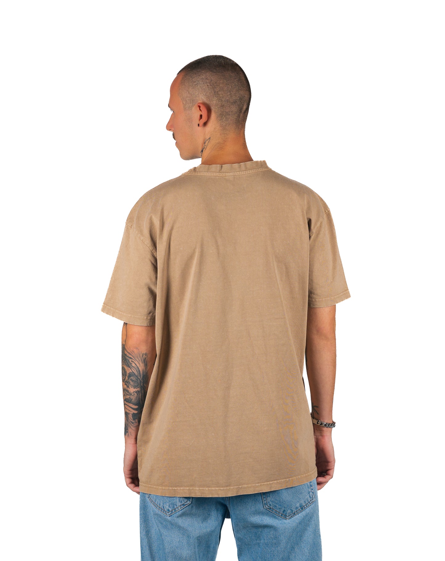 OVERSIZED TEE WASHED BEIGE