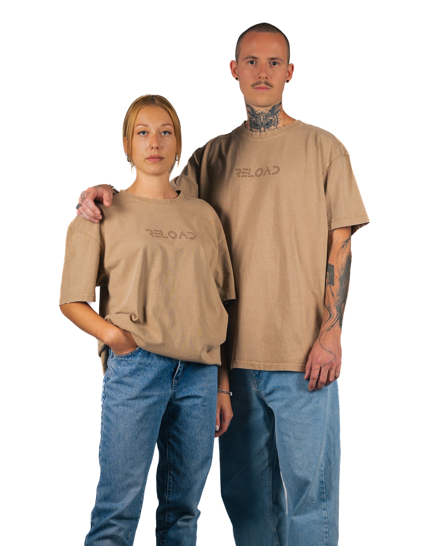 OVERSIZED TEE WASHED BEIGE