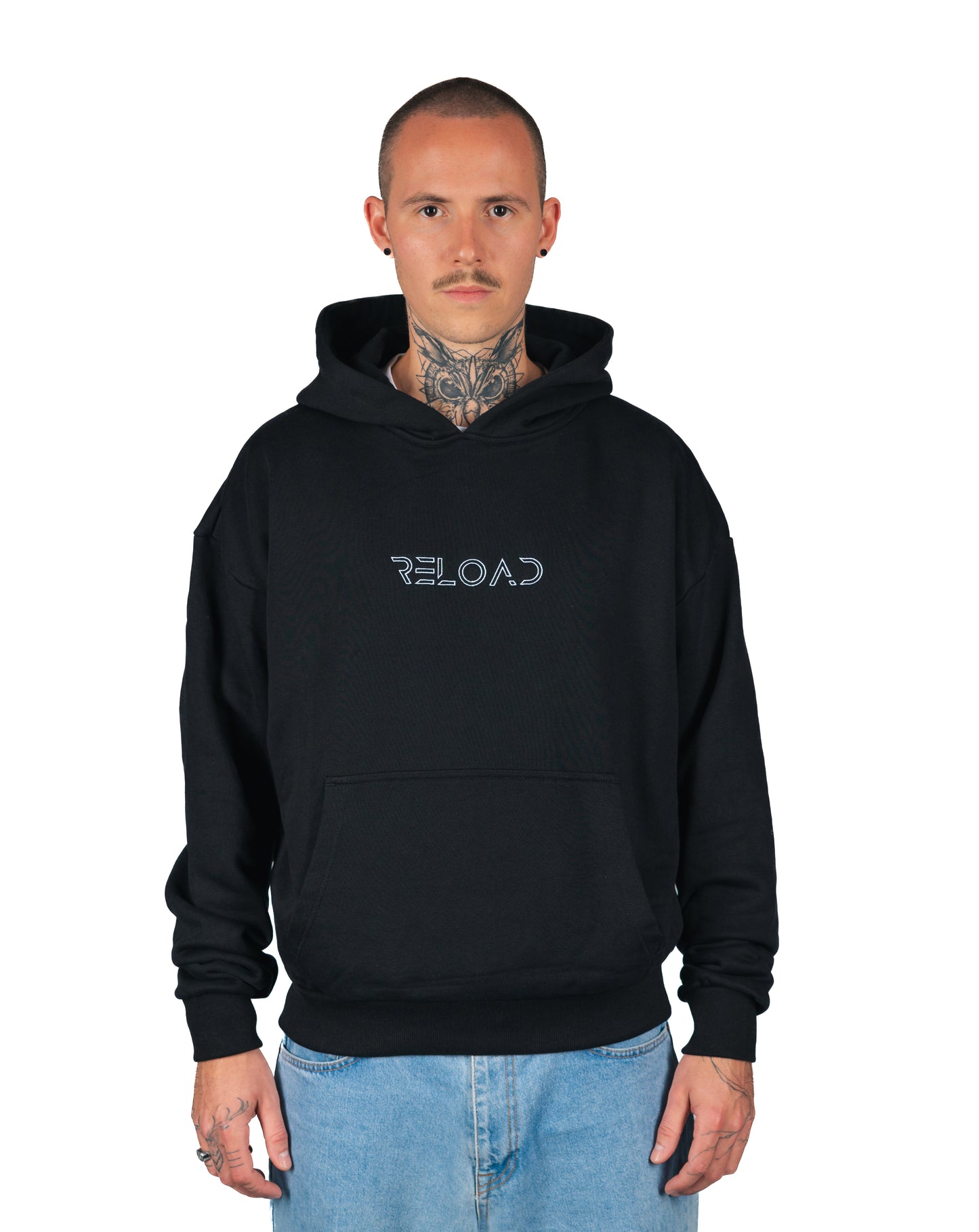 ÜBERGROßER HOODIE SCHWARZ