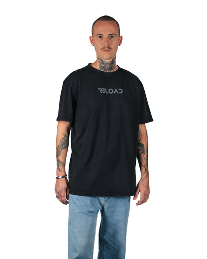 OVERSIZED TEE WASHED BLACK