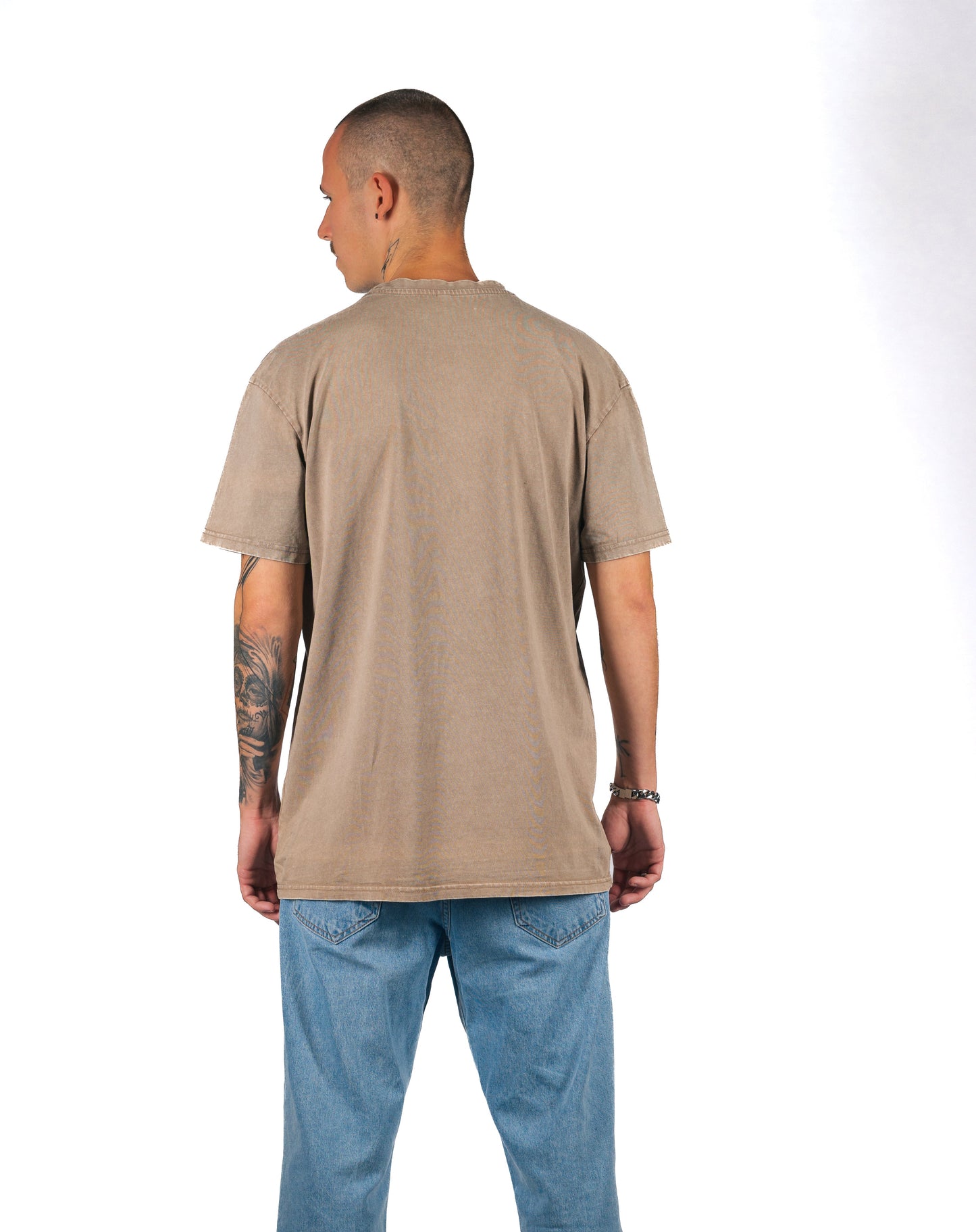 OVERSIZED TEE WASHED  DARKKHAKI