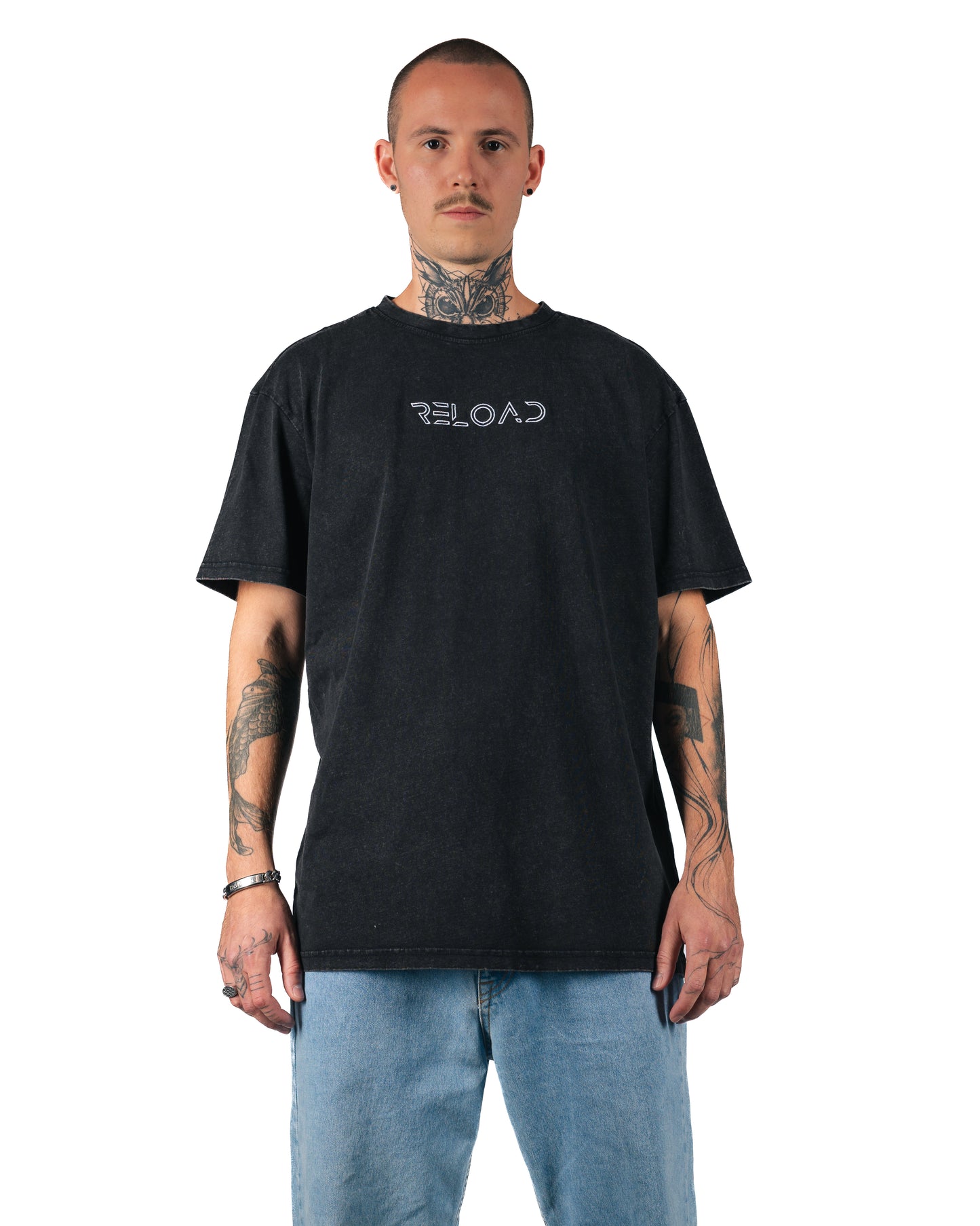 OVERSIZED TEE WASHED BLACK