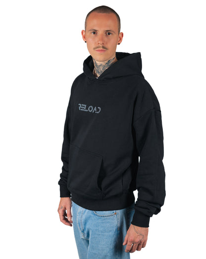 ÜBERGROßER HOODIE SCHWARZ