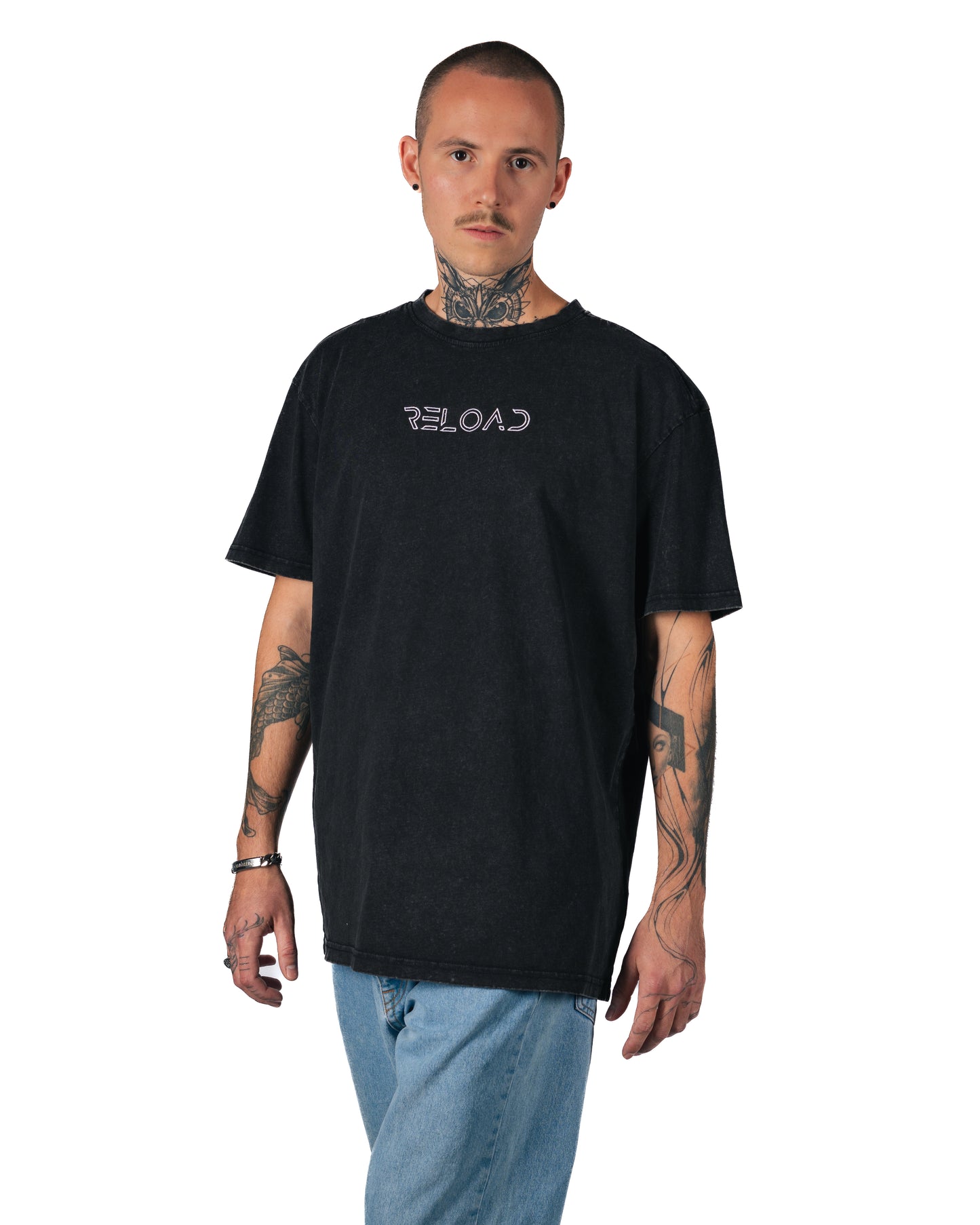 OVERSIZED TEE WASHED BLACK