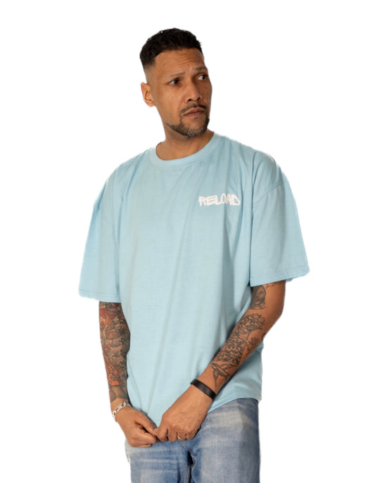 OVERSIZED LIGHT BLUE TEE