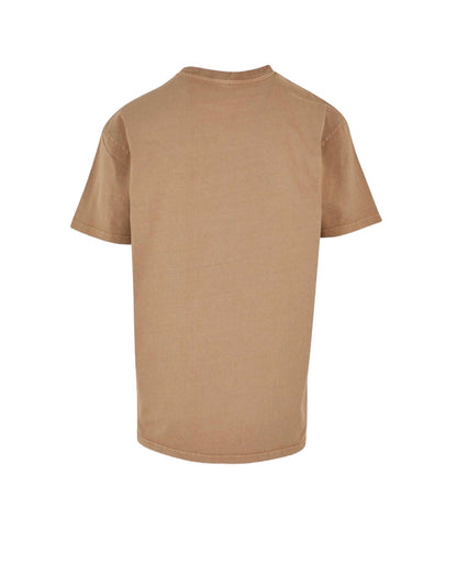 ÜBERGROßES T-Shirt, BEIGE GEWASCHEN 