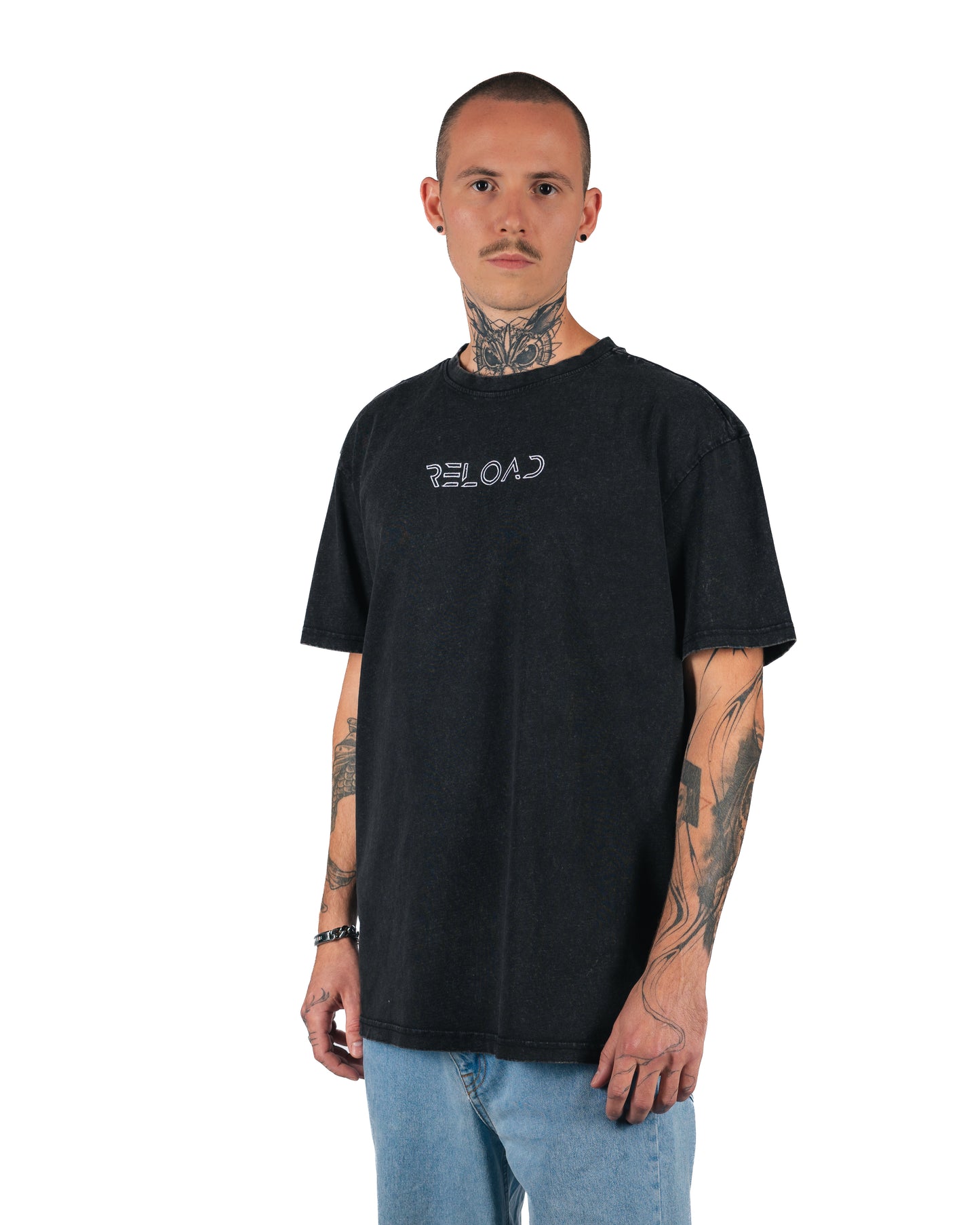 OVERSIZED TEE WASHED BLACK